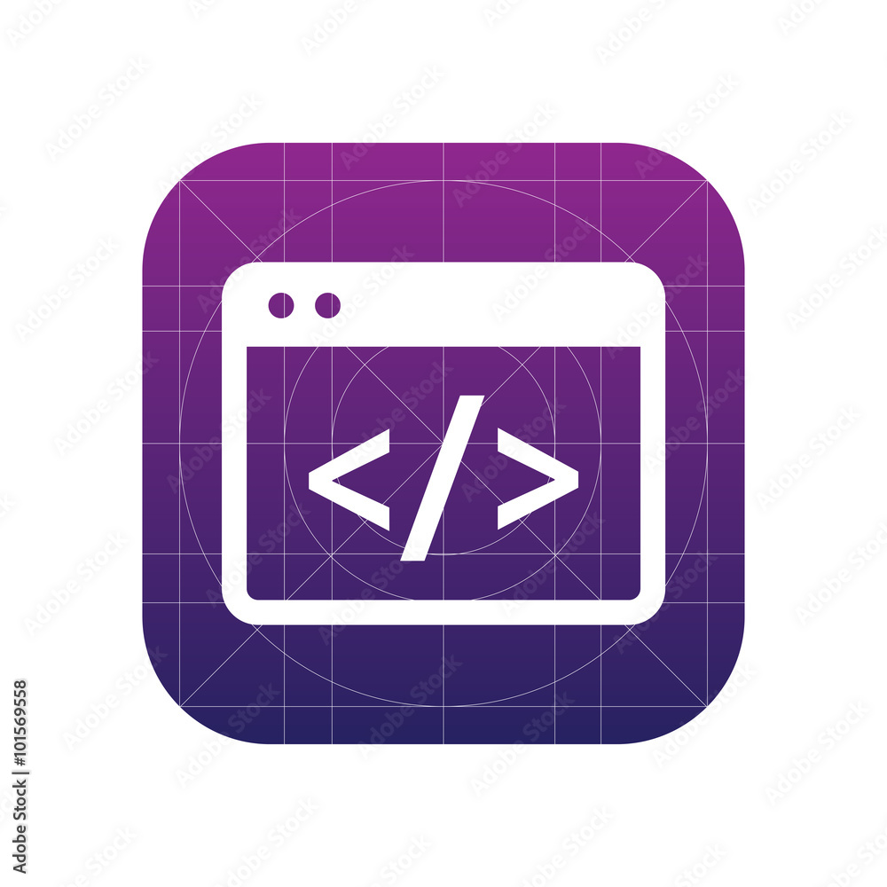 Aufkleber Coding icon