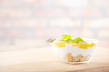 Portion of Cheesecake on the table