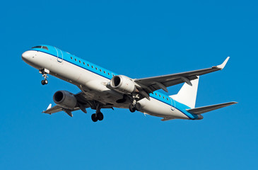 Flugzeug im Landeanflug