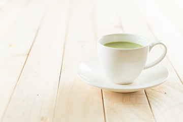 Obraz na płótnie Canvas hot matcha latte