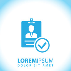 Verified ID card icon