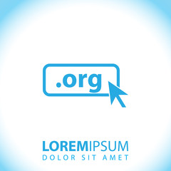 Domain ORG icon. Top-level internet domain