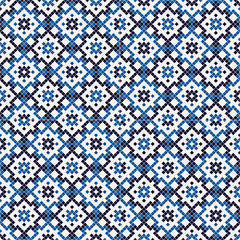 Blue tiles mosaic