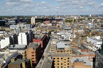 Aerial view of Hackney, London - obrazy, fototapety, plakaty