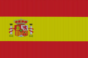 Spain national old flag pattern overlay
