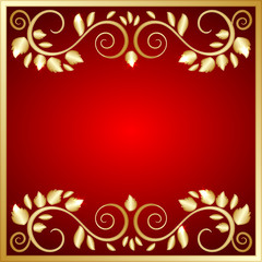 Background with ornamental frame