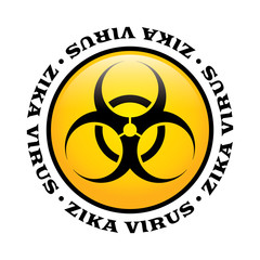 Zika Virus Biohazard Icon Illustration