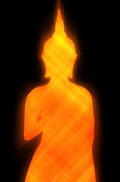 art buddha silhouette