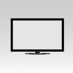 Flat screen TV,  vector illustration
