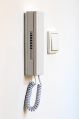 Intercom and light switch, isolated