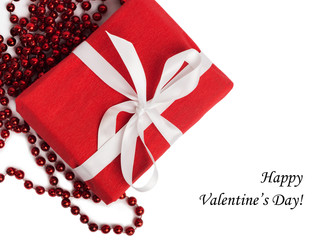 Tag Happy Valentine's Day with red present box