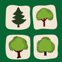 Tree icon design 