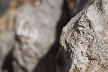 Stones with blurred background