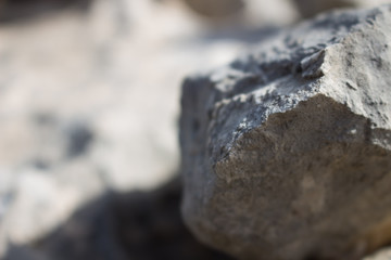 Stones with blurred background