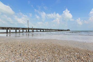 Long jetty into the sea