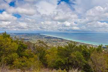 Aerial view of mornington peninsula