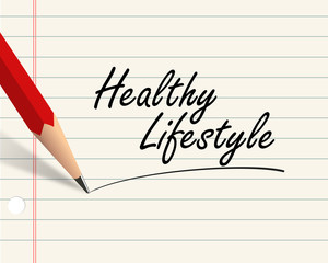 Pencil paper - healthy lifestyle