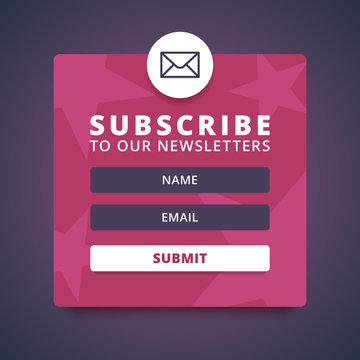 Subscribe to our newsletter form.
