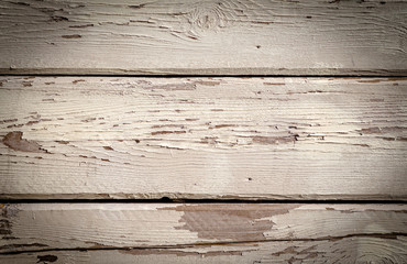 Close-Up Old Grunge Wooden Boards White