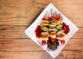 .barbecue Skewers colorful kabobs