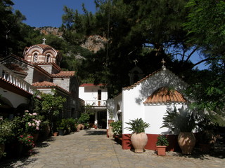 Saint George monastery near Selinary Gorge, Crete Island, Greece