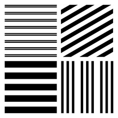 Stripe pattern set vector