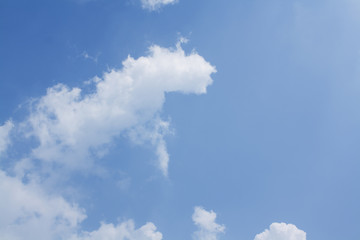 blue sky background with tiny clouds