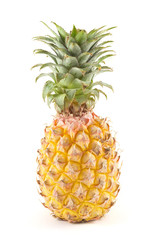 Fresh pine apple rich of vitamin and good for health on isolated background.