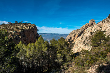 Rocky mountains in Alicante. Costa Blanca, Valencia. Spain