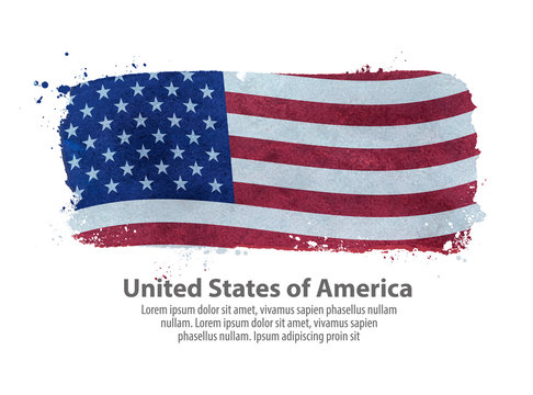 flag of the USA. vector illustration