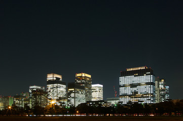 Obraz premium 東京丸の内の夜景