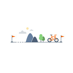 Outdoor cycling, sports activities