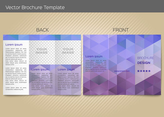 Vector template for leaflet