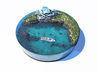 Fototapeta premium Island