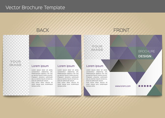 Vector template for leaflet