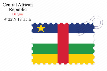 central african republic stamp design