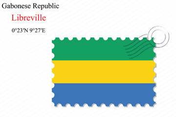 gabonese republic stamp design