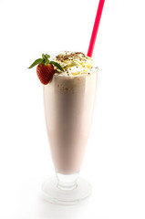 Strawberry Milkshake / Молочный коктейль клубничный / drink