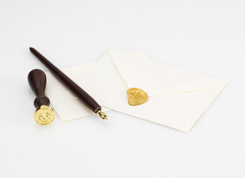 Lettera scritta a mano con sigillo