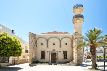Fototapeta na wymiar Turkish Mosque in Lerapetra