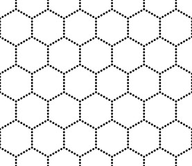 Vector modern seamless geometry pattern hex, black and white abstract geometric background, pillow print, monochrome retro texture, hipster fashion design