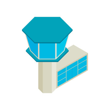 Control Tower Airport Isometric 3d Icon