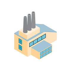 Factory isometric 3d icon