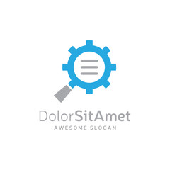 Obraz premium Document Search Logo