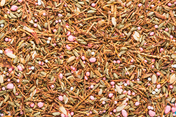 Masala spice from above background