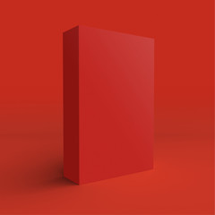 Close box template on simple background.