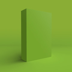 Close box template on simple background.