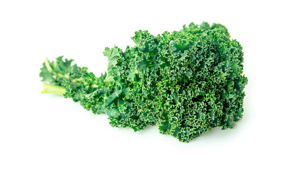 Closeup of brassica kale for salads