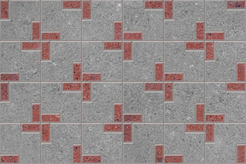 Pattern of sidewalk pavers