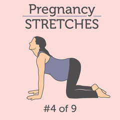 A Beautiful Young Lady doing her Daily Pregnancy Stretches and Workouts